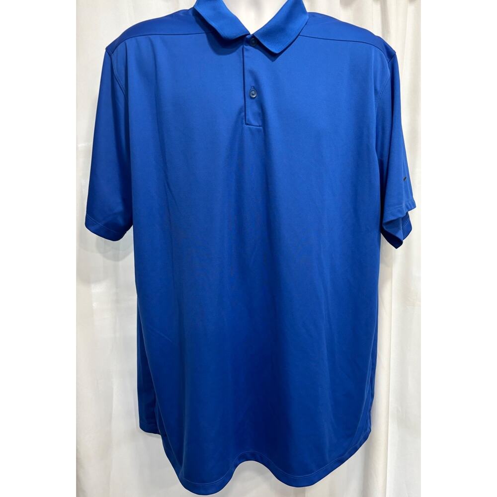 Nike Golf Dri-Fit Polo Shirt Mens XXL Royal Blue Short Sleeve Performance Solid